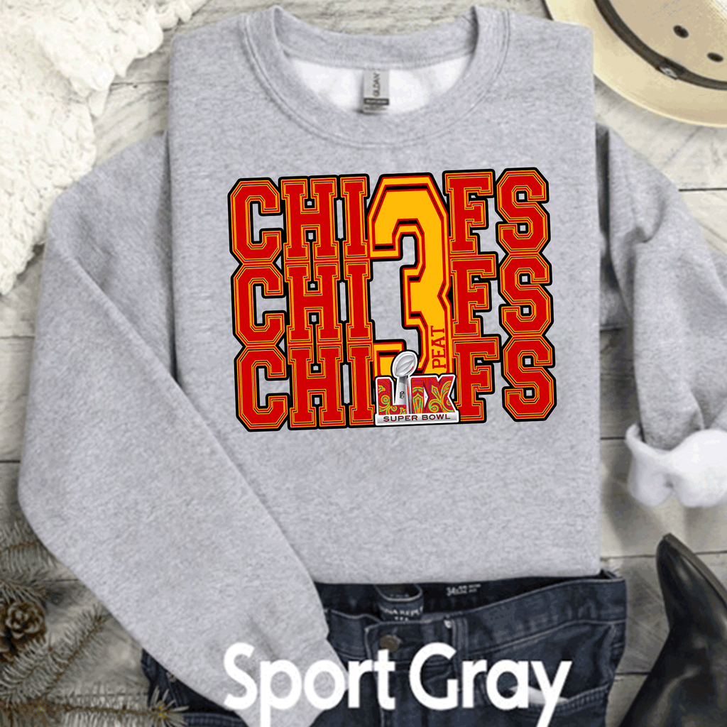 A Blessed Texas Mess Boutique Super Bowl 3Peat Kingdom Kansas City Football Chiefs T-Shirt, Three-Peat… — dtf / graphic shirts category context