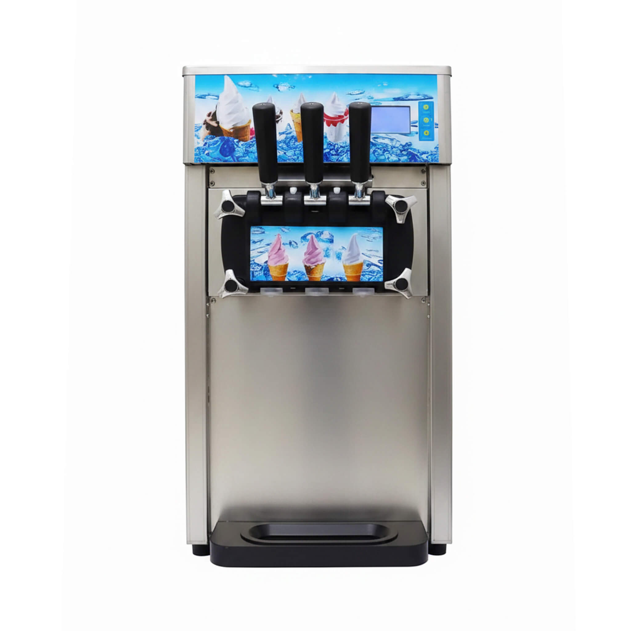 3-Flavor 9L Commercial 1200W Countertop Soft Serve Machine (SAK51986) – SAKSBY WHOLESALE