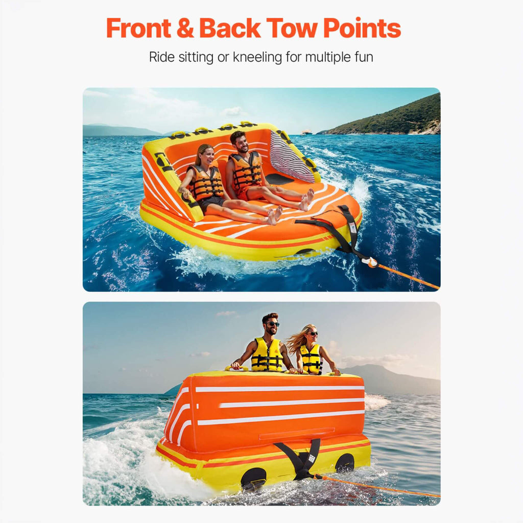 3-Person Inflatable Towable Boat Tube For Water Sports (SAK48091) – SAKSBY WHOLESALE, view 4