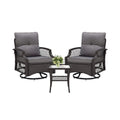 Alora 3-Piece Wicker Patio Bistro Set W/ Swivel Chairs And Table (SAK14789) – SAKSBY WHOLESALE, view 12