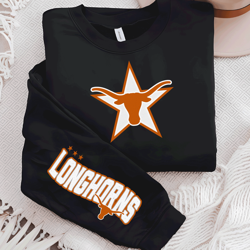 A Blessed Texas Mess Boutique University of Texas Football Shirts, Longhorns Football sweatshirts, SEC… — main product shot