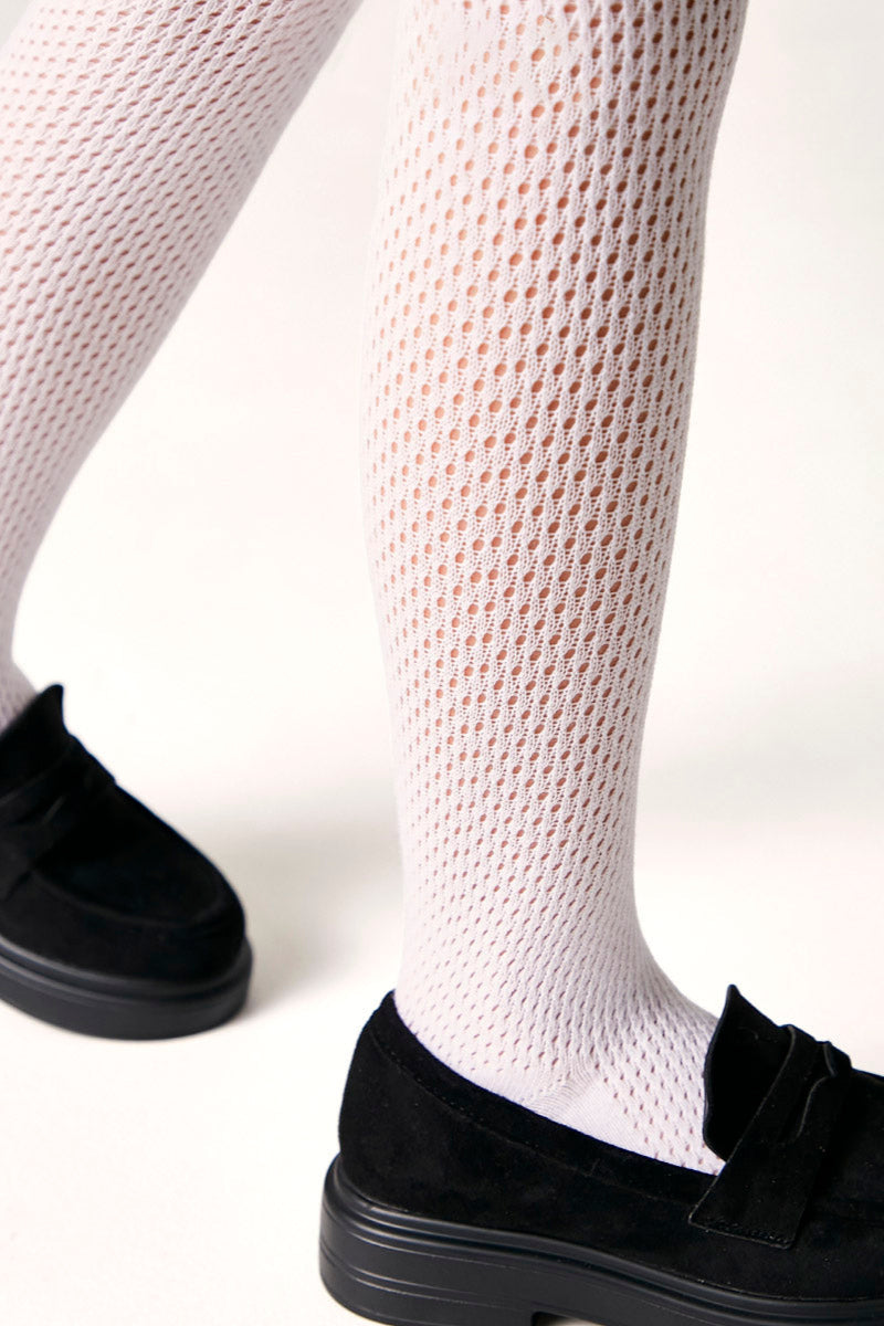 TheRanok.com Conte-Kids Cotton Tights Miss 616 - Mesh Pattern — back view