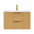 Nuvia Luxury 30/36-Inch Sintered Stone Floating Bathroom Vanity With Sink (SAK70429) – SAKSBY WHOLESALE, view 6