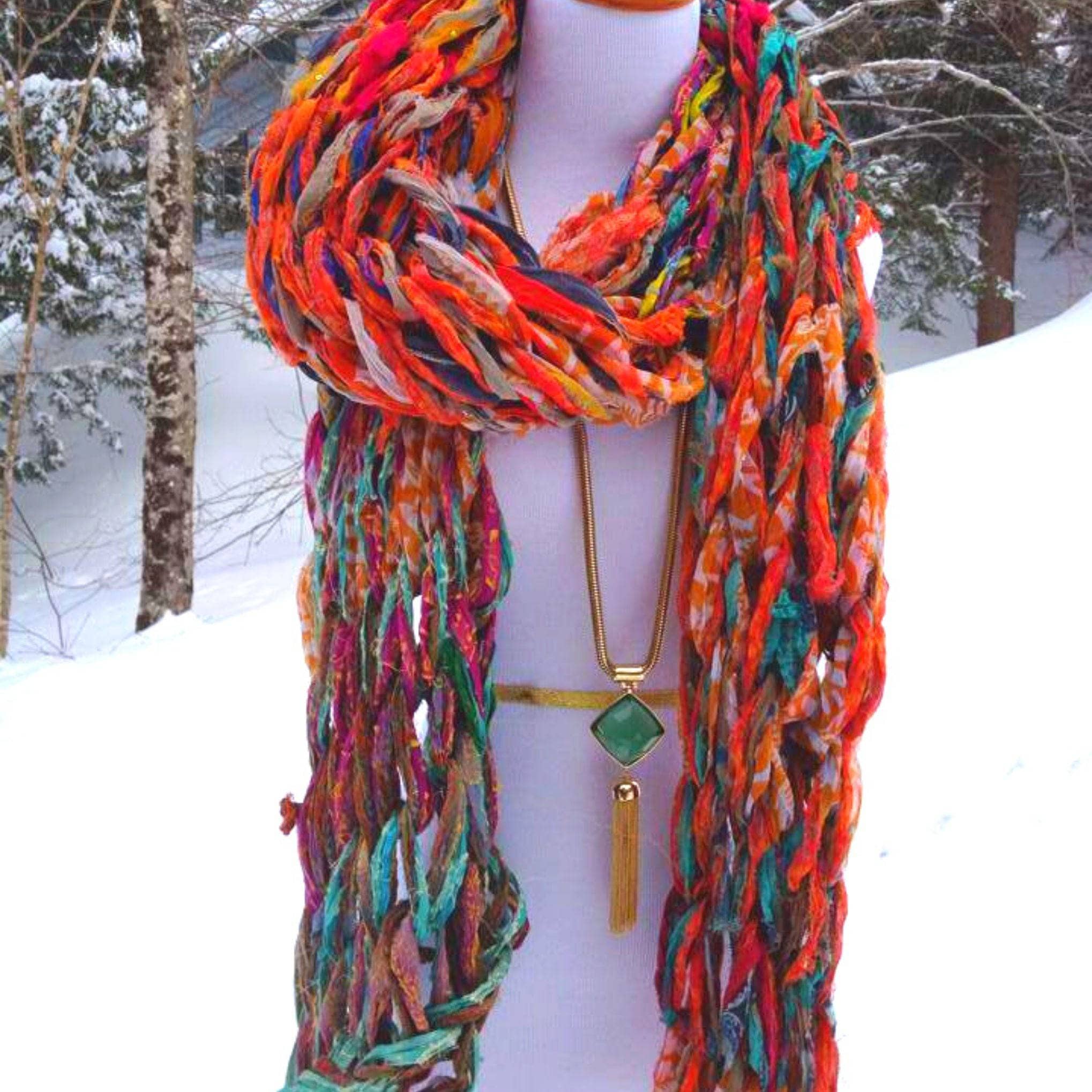 Darn Good Yarn 30 Minute Arm Knit Scarf Kit — main product shot