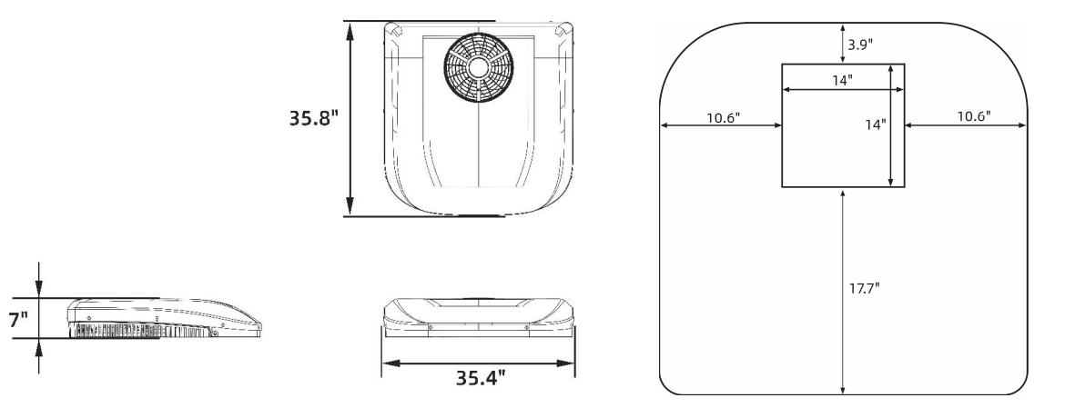 Velit 3000R - 24V Rooftop Air Conditioner – velitcamping, view 4