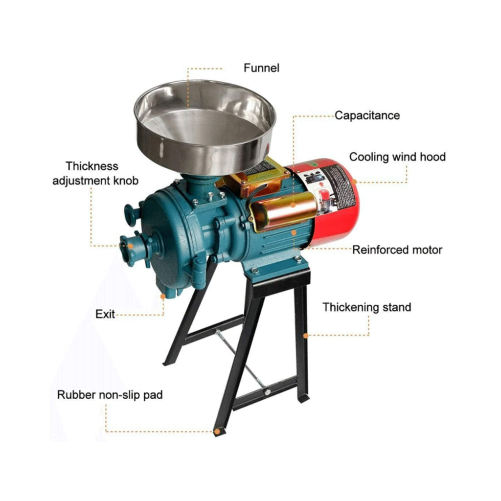 3000W Commercial Electric Dry Corn Wheat Grain Mill Grinder (SAK91135) – SAKSBY WHOLESALE, view 7
