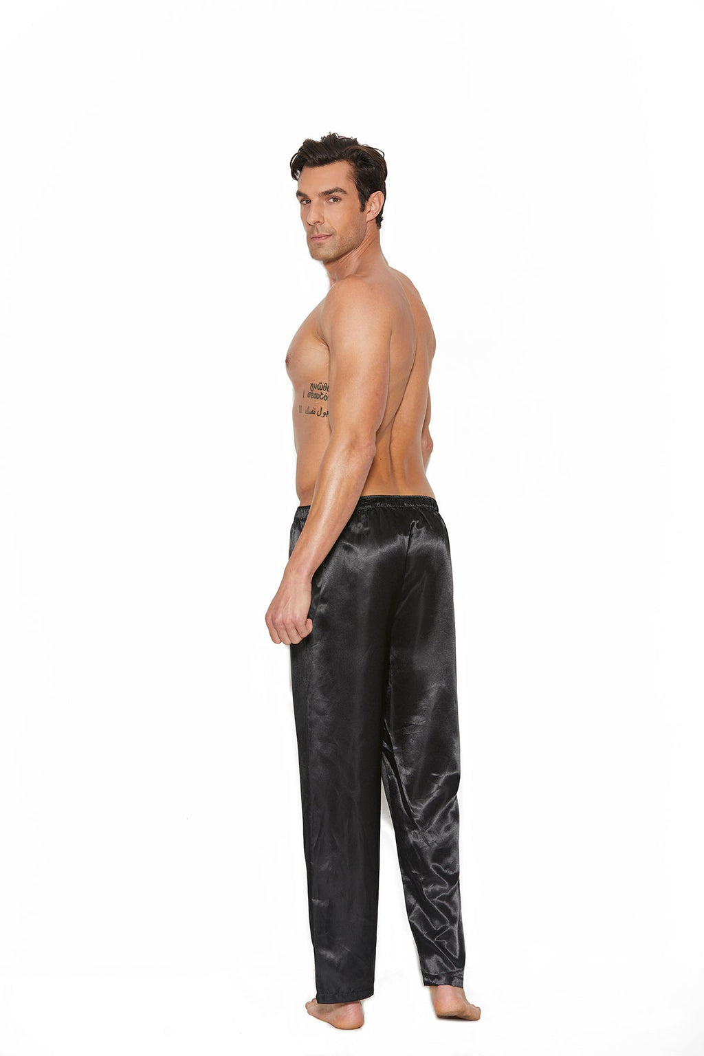 Love Spark Cove | Intimate Apparel, Pleasure Shop & Free Shipping Charmeuse Satin Unisex Pants — detail close-up