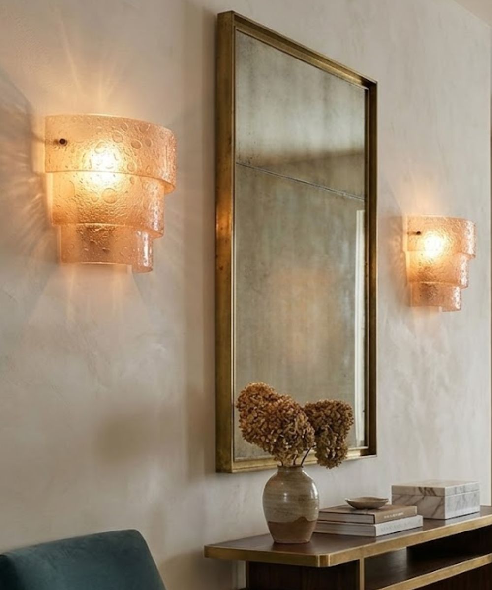 Cirrus 13"W 1-Light Bubble Bronze Finish with Bronze Bubble Glass Shade Wall Sconce Light Fixture – LampsUSA, view 4