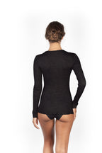 tittimitti EGI Exclusive Merino Wool Blend Top V-Neck Lace Trim Long Sleeves. Proudly Made in Italy (303) — packaging