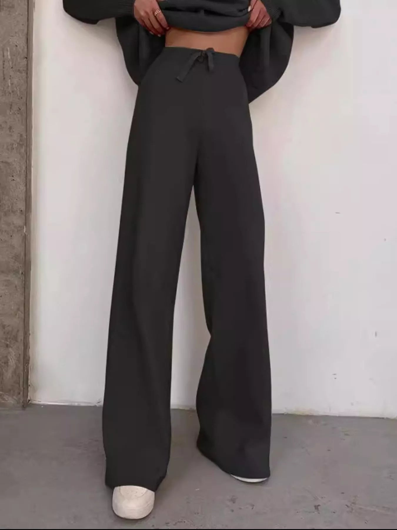 Full Size Turtleneck Long Sleeve Top and Pants Sweater Set Plus Size