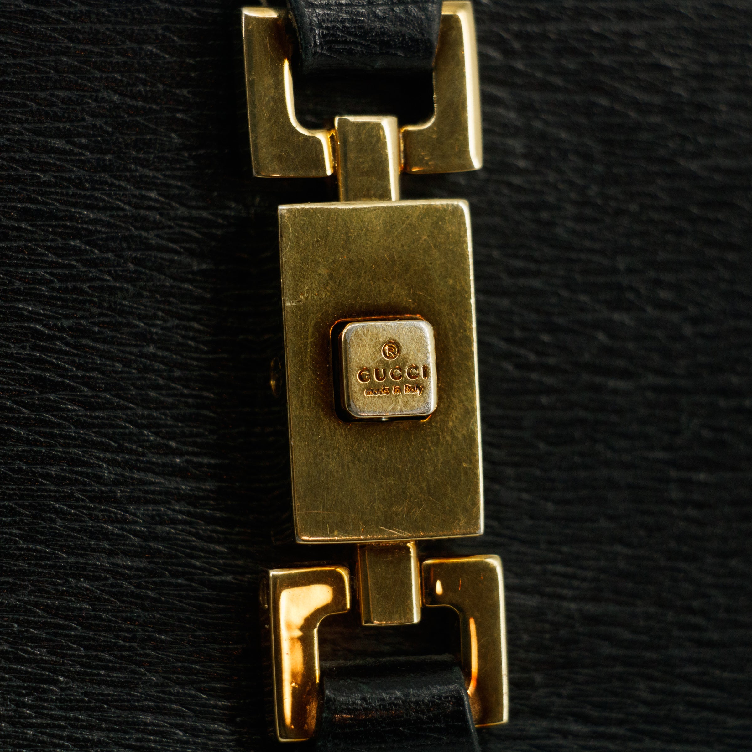 Bolt Boutique Gucci Black Long Jackie Wallet #3077 — side view