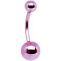 BodyCandy Light Pink Electro Titanium Belly Ring -7/16 — main product shot