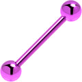 BodyCandy Light Purple Electro Titanium Barbell Tongue Ring — main product shot