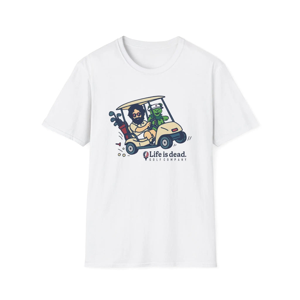 Joy Ridin' Jerry and The Bear - Life is Dead Golf Company T-Shirt