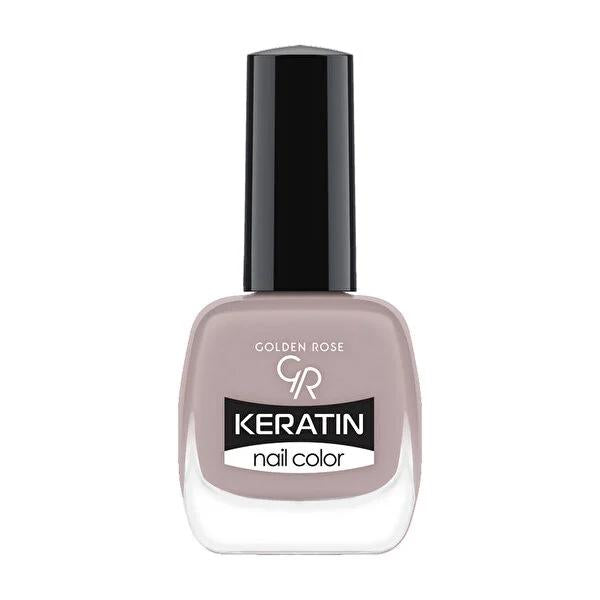 Golden Rose Keratin Nail Polish - Long-Lasting Glossy Finish, Rich Color Options