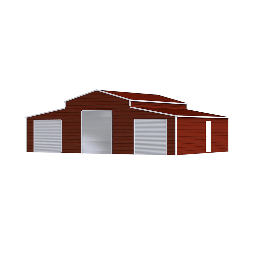 [30X42FT] Heavy-Duty All-Weather 3-Garage Galvanized Steel Storage Shed (SAK18765) – SAKSBY WHOLESALE, view 6