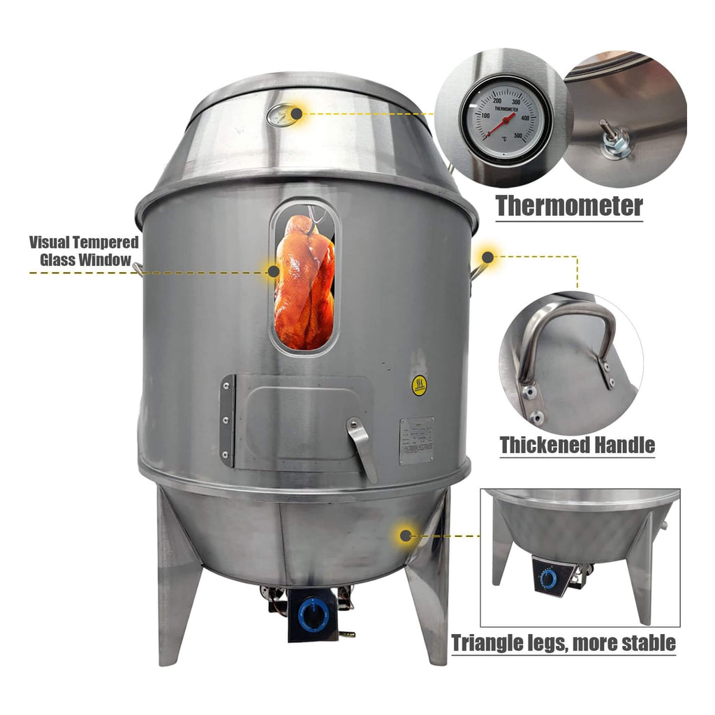 31-Inch Stainless Steel Commercial LPG Roaster Grill Oven For Chicken, Duck, And Turkey (SAK63597) – SAKSBY WHOLESALE, view 5