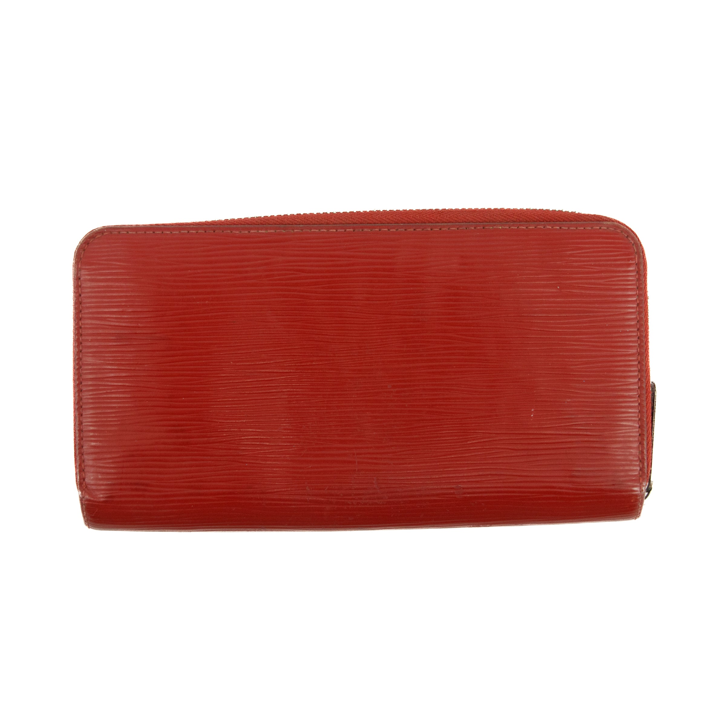 Bolt Boutique Louis Vuitton Red Epi Zippy Long Wallet  #3120 — detail close-up