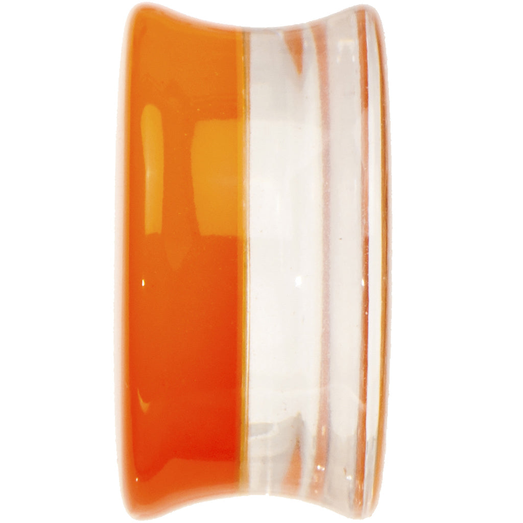 BodyCandy 18mm Orange Neon Glitter Saddle Plug — lifestyle context