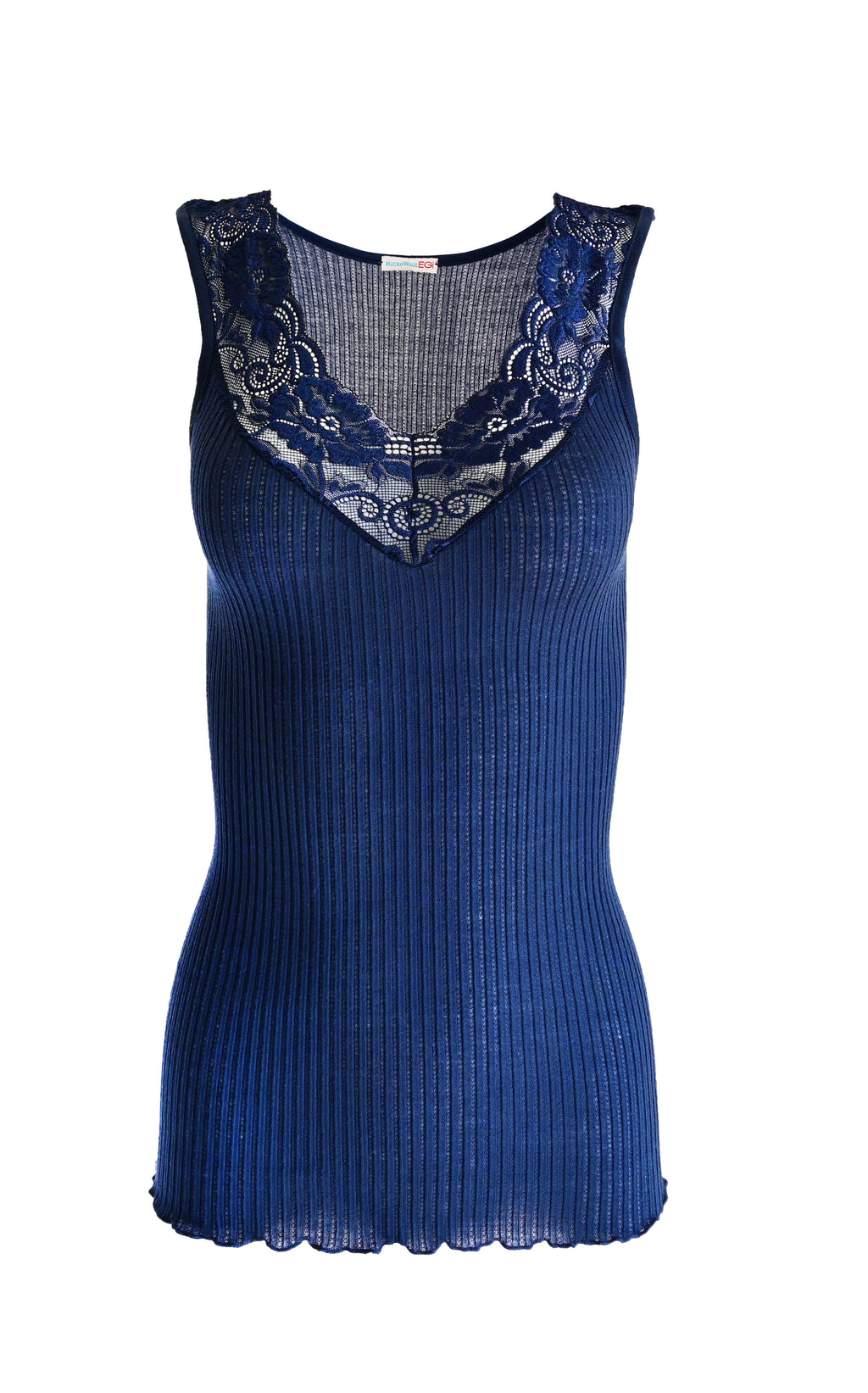 tittimitti EGI Exclusive Collections Women's Merino Wool Blend Lace-Trimmed Tank Top. Proudly Made in Italy (312) — lifestyle
