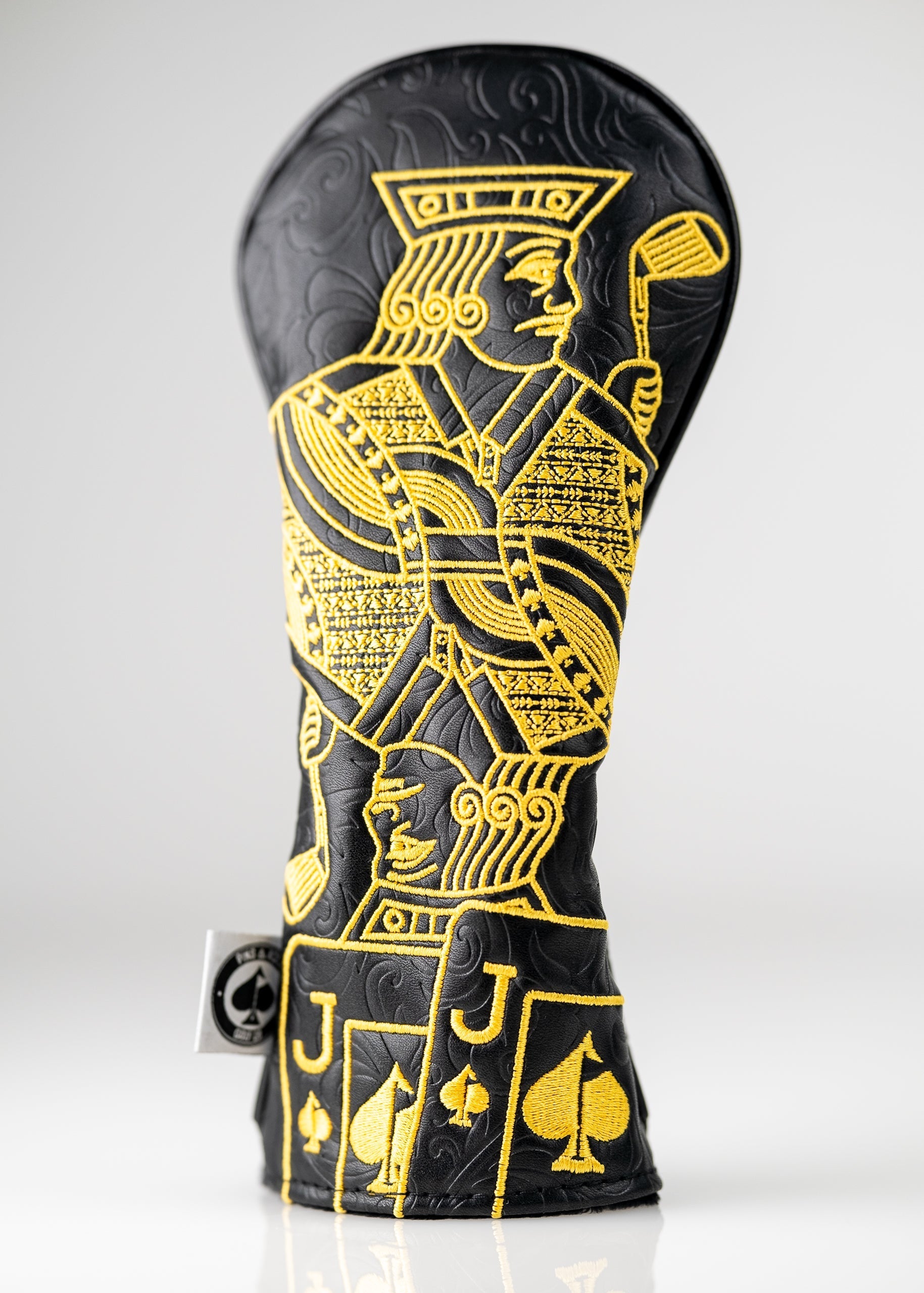 Pins and Aces Black/Gold Jack of Spades - Hybrid Cover — alternative angle