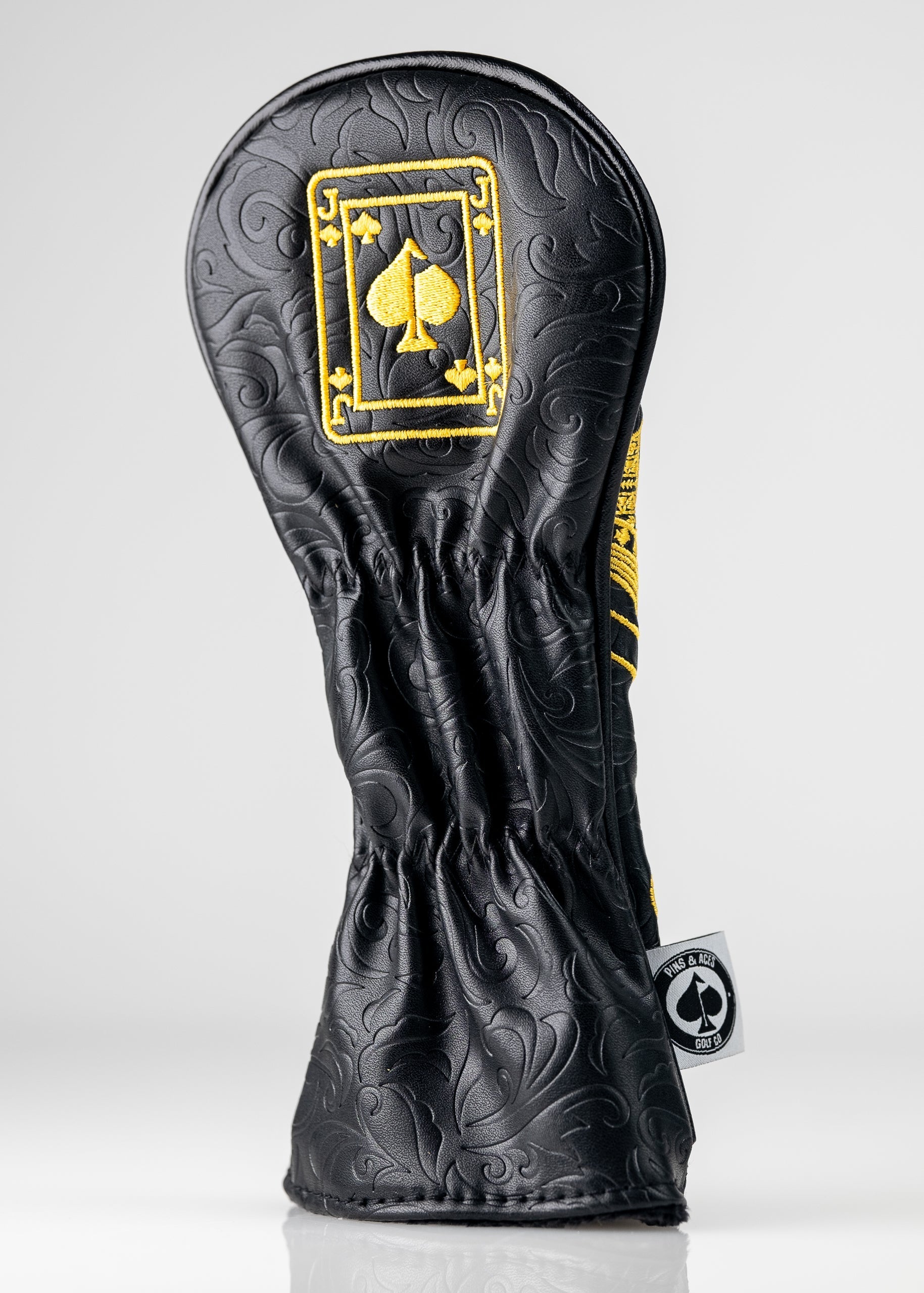 Pins and Aces Black/Gold Jack of Spades - Hybrid Cover — in-use photo