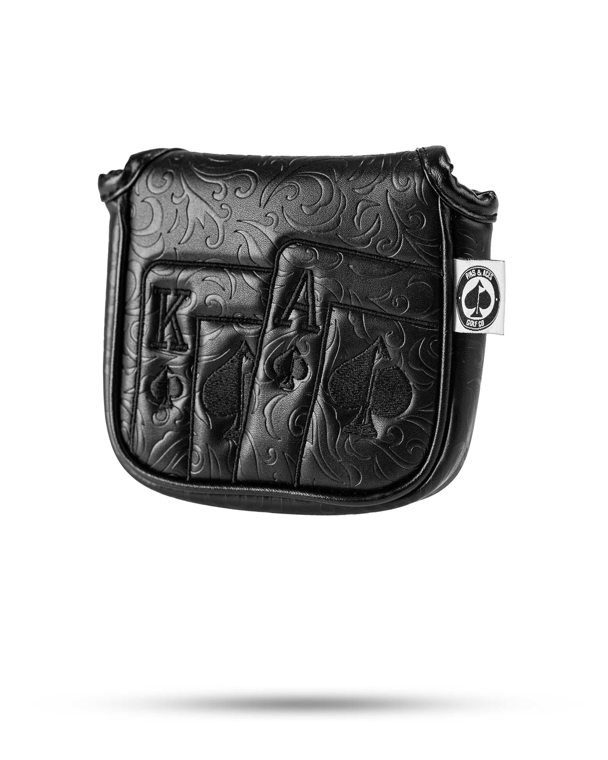 Blackout Ace of Spades - Mallet Putter Cover – Pins and Aces, view 2