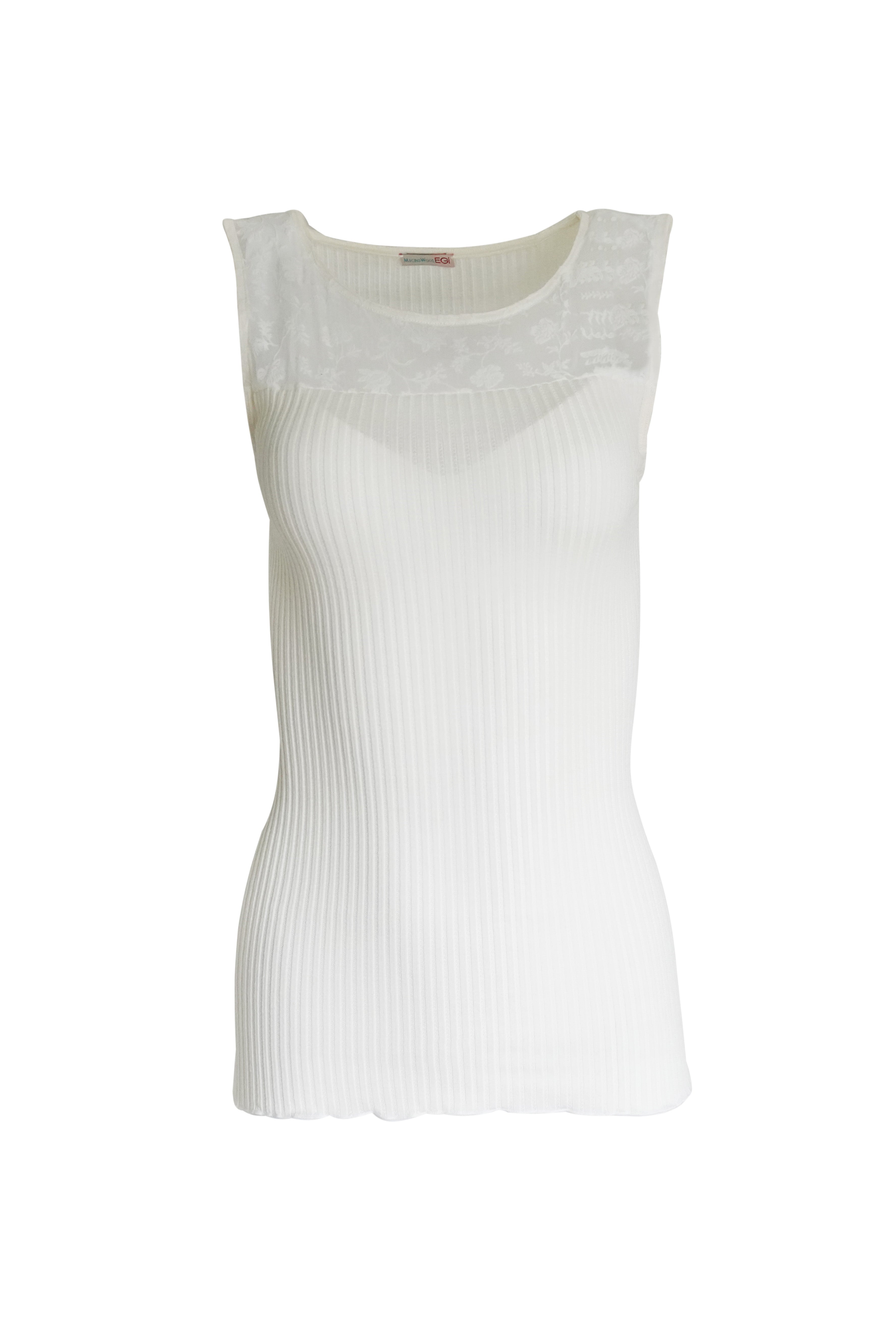 tittimitti EGI Exclusive Merino Wool Blend Top with Tulle Trim. Proudly Made in Italy. — lifestyle context