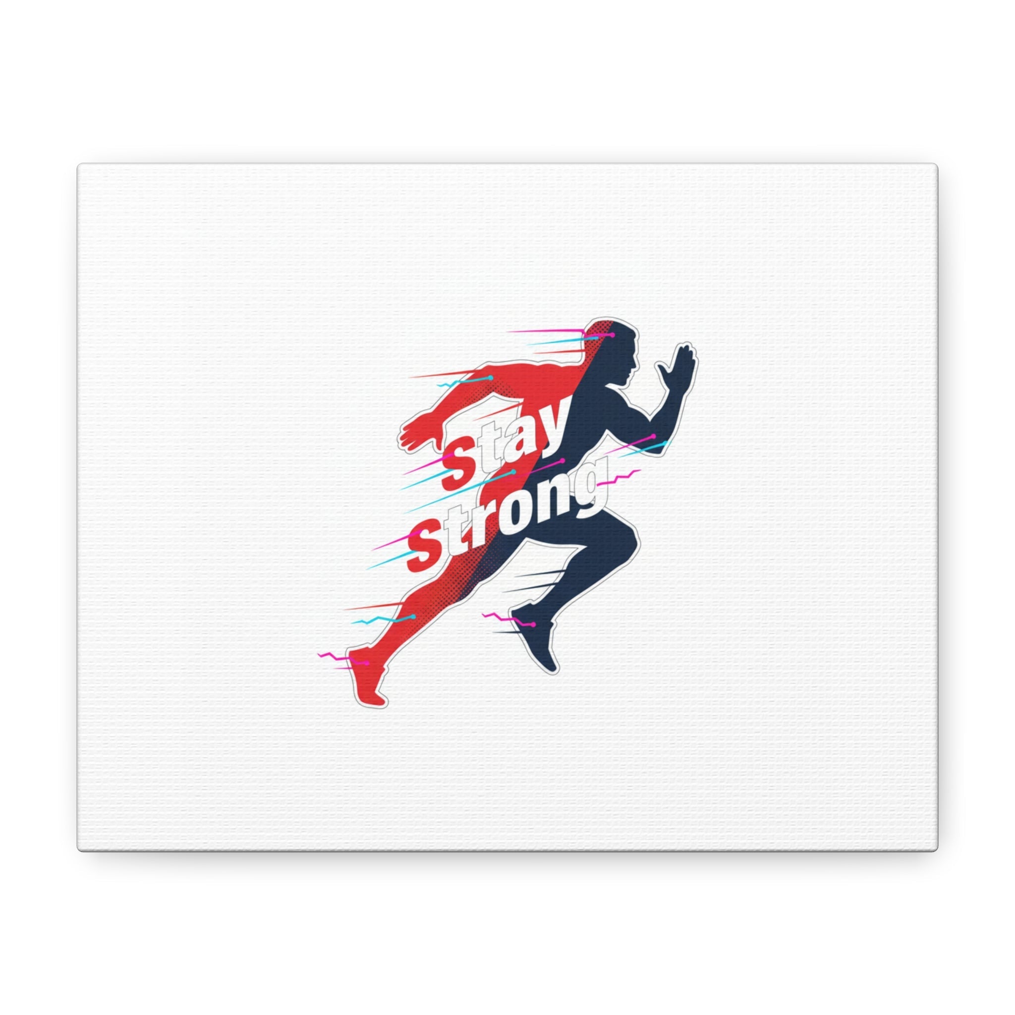 Stay Strong Runner Canvas | Fitness Motivation, Gym Wall Art