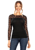 tittimitti EGI Exclusive Collections Merino Wool Blend Top with Tulle Trim. Proudly Made in Italy. — main product shot