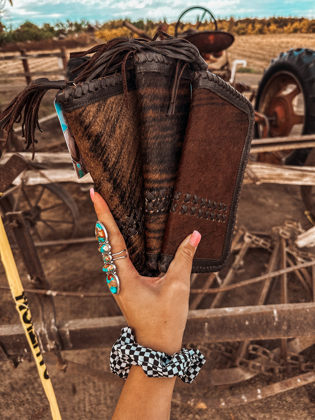 Haute Southern Hyde The Hazy Wesson (Brown Leather) Wallet a Haute Southern Hyde by Beth Marie Exclusive — detail close-up