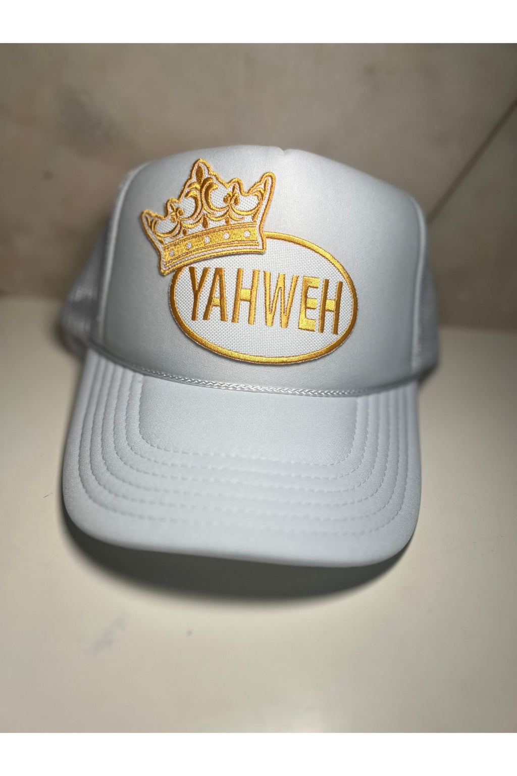 Pretty Little Patriot Pretty Little Patriot Yahweh trucker hat -clearance — construction detail