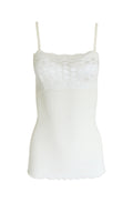 tittimitti EGI Exclusive Women's Merino Wool Blend Spaghetti Straps Lace-Trimmed Camisole. Proudly Made in Italy (315) — life