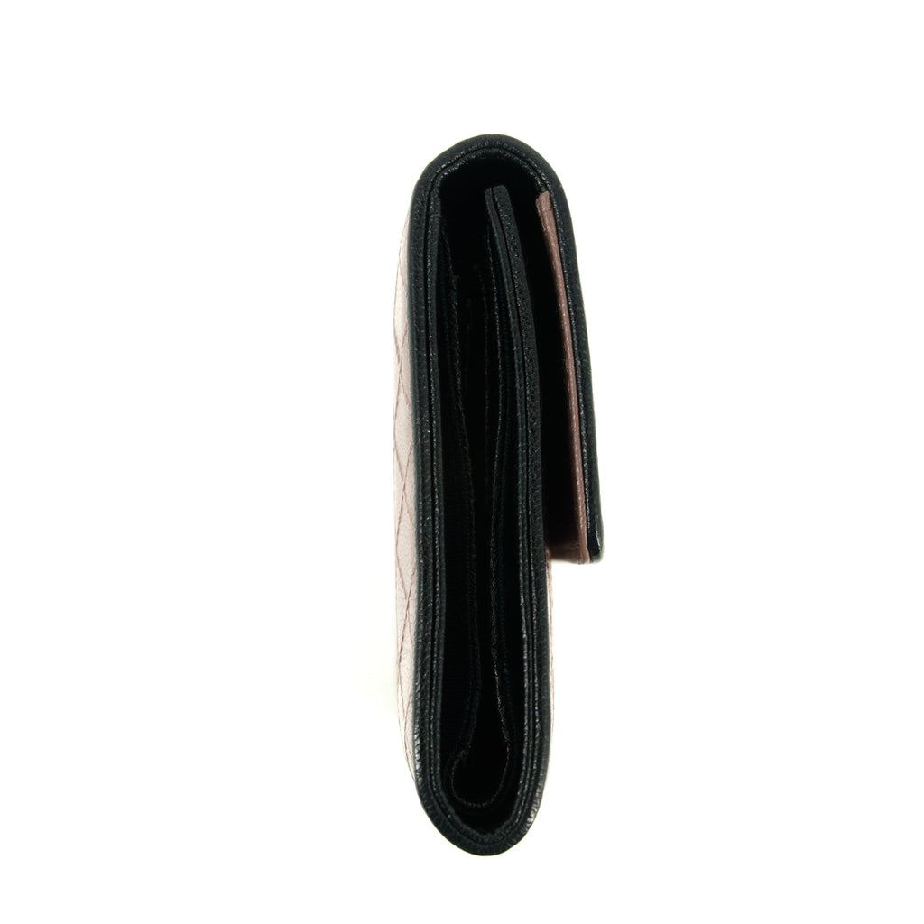 Bolt Boutique Chanel Matelasse Bicolor Long Trifold Embossed Wallet Pink #3173 — lifestyle context