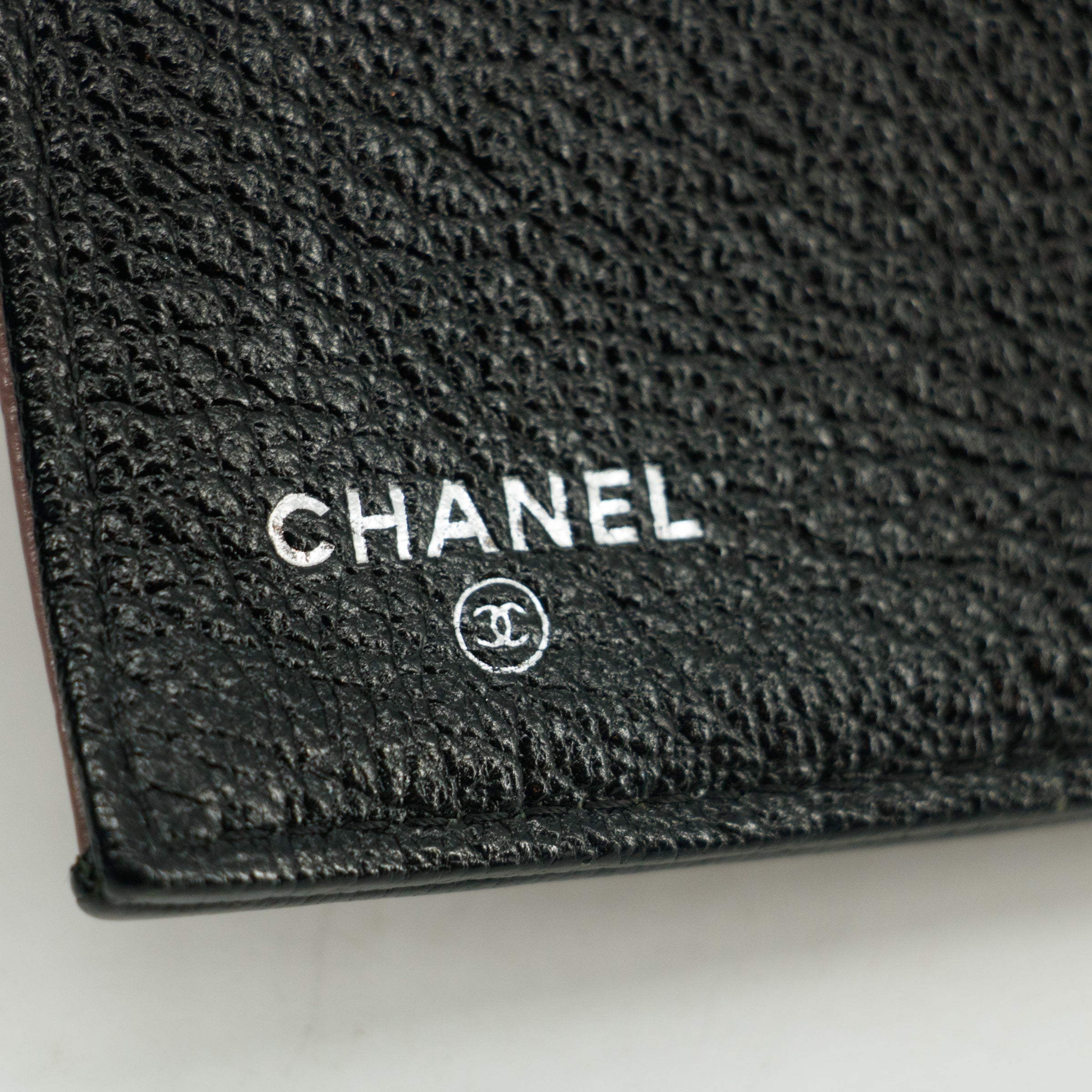Bolt Boutique Chanel Matelasse Bicolor Long Trifold Embossed Wallet Pink #3173 — back view