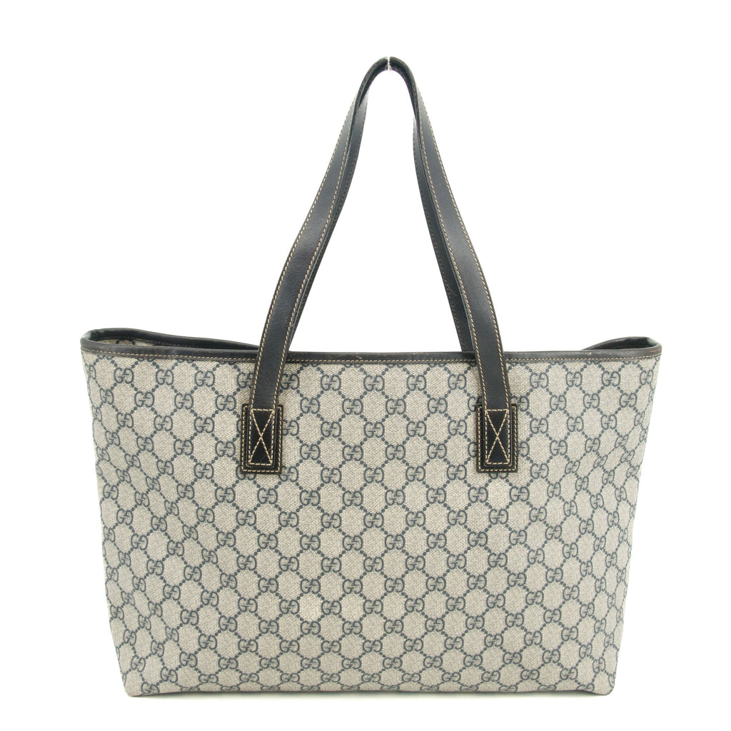 Bolt Boutique Gucci GG Supreme Canvas Coated Blue Shoulder Bag SKU-#3192 — detail close-up