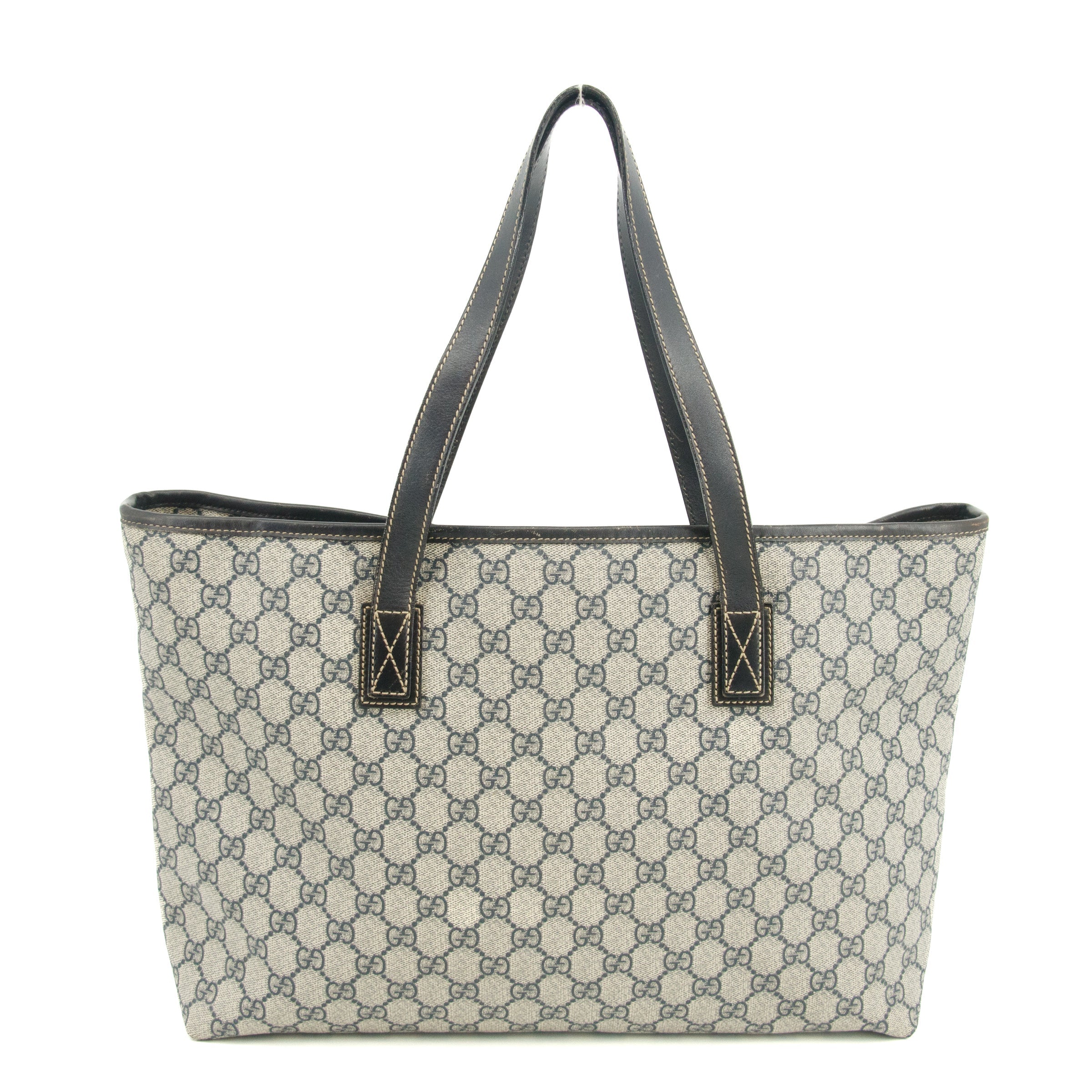 Bolt Boutique Gucci GG Supreme Canvas Coated Blue Shoulder Bag SKU-#3192 — detail close-up