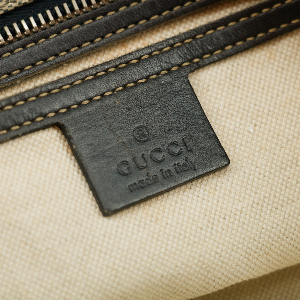 Bolt Boutique Gucci GG Supreme Canvas Coated Blue Shoulder Bag SKU-#3192 — size reference