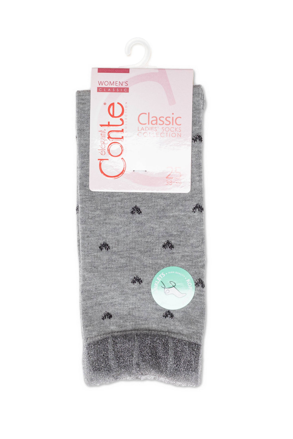 TheRanok.com Conte Cotton Socks Classic - 243 Airy Sole and Lurex — main product shot
