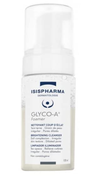 Isis Pharma Glyco-A Foamer Brightening Facial Cleanser for All Skin Types - 3.38 fl oz