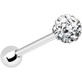 BodyCandy Clear Ferido Ball Barbell Created with Crystals — main product shot