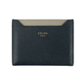 Bolt Boutique Celine Bicolor Blue / Grey Leather Card Case Holder Wallet #3236 — main product shot