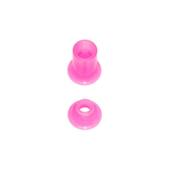 BodyCandy 4G Pink 2-in1 Acrylic Screw Fit Interchangeable Plug Tunnel — side view