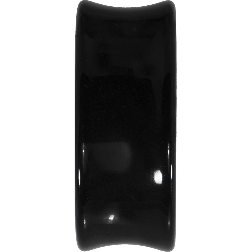 BodyCandy 24mm Black Acrylic Hollow Butterfly Saddle Plug — lifestyle context