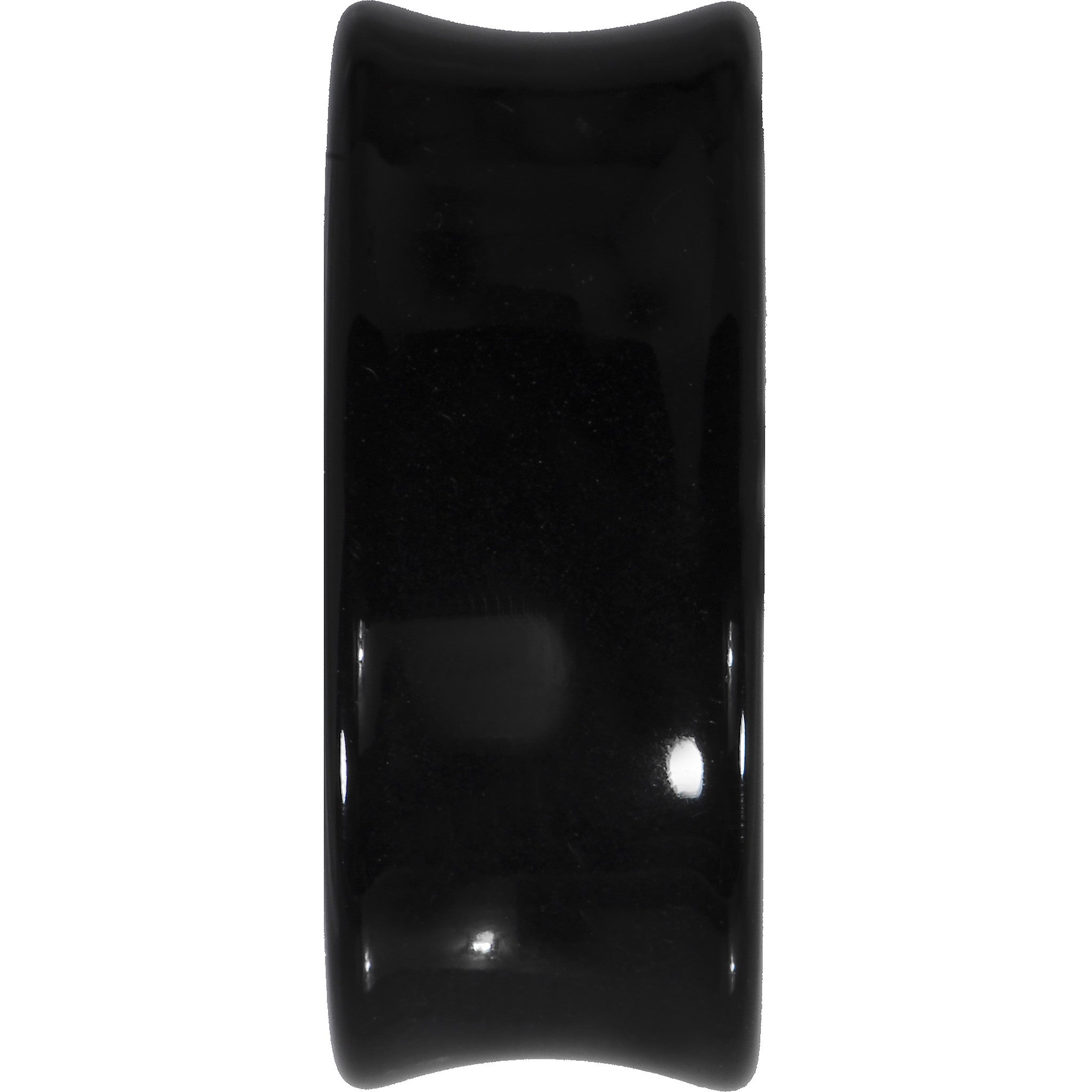 BodyCandy 24mm Black Acrylic Hollow Butterfly Saddle Plug — lifestyle context