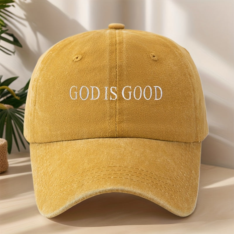 MyClosetAid [Vintage Baseball Cap] Embroidered "GOD IS GOOD" Design — main product shot