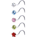 BodyCandy 18G Stainless Steel Star CZ Nose Ring Pack Set — main product shot