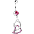 BodyCandy Loves Chain Pink Circle Belly Ring — main product shot