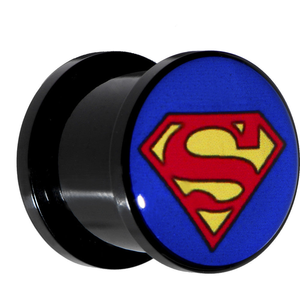 BodyCandy 9/16 Licensed Superman Saddle Plug — main product shot
