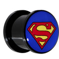 BodyCandy 9/16 Licensed Superman Saddle Plug — main product shot